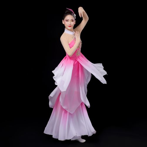 新款扇子仙女服女秧歌服装舞蹈古典风艺中国民族服装